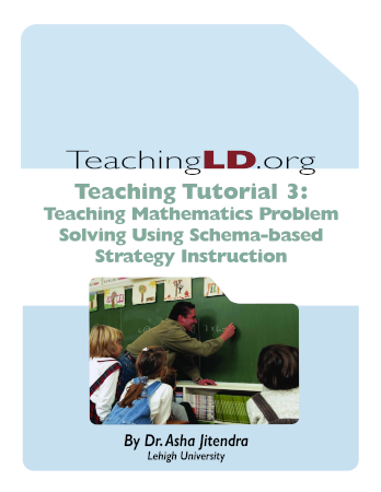 thumbnail of Schema-based Instruction Teaching Tutorial
