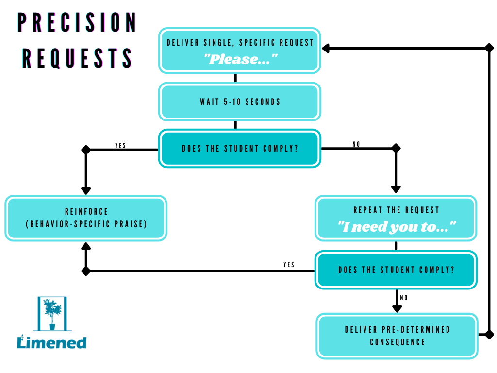 flowchart outlining the steps for implementing precision requests